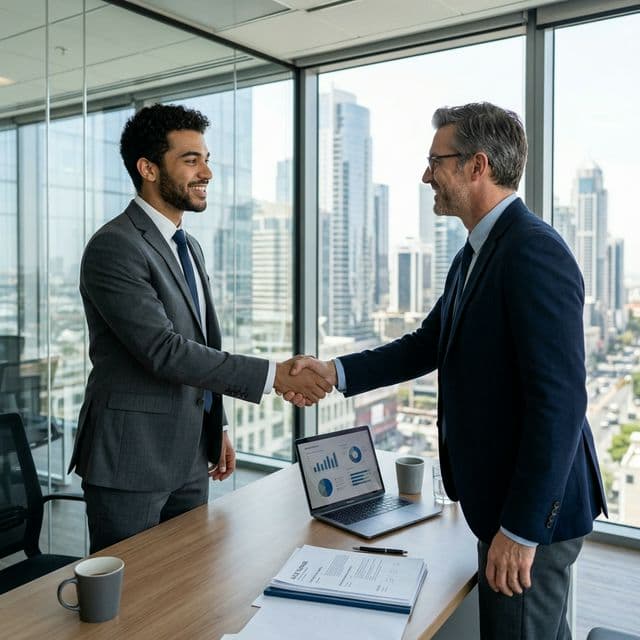 Professionals succeeding in their careers